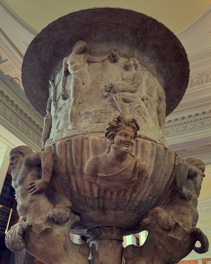 2nd-century Roman school in&nbsp; reconstructed form by Giovanni Battista Piranesi (1720-1778), ‘The Piranesi Vase,’ Marble&nbsp; sculpture, 71.12 x 271.78 cm, The British Museum