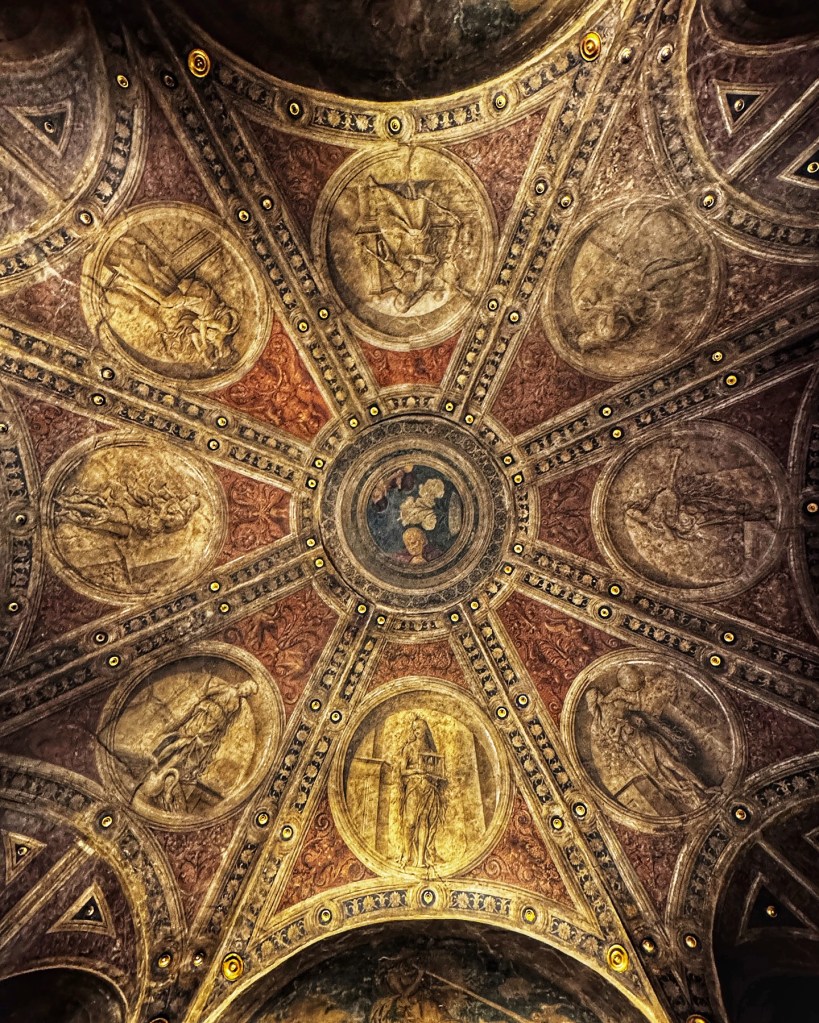 Alessandro Pampurino (c. 1460/62–c. 1522/23) and Antonio della Corna, Fresco ceiling from the Casa Maffi, Cremona, c. 1500, V&A, London, The Robert H. Smith Gallery