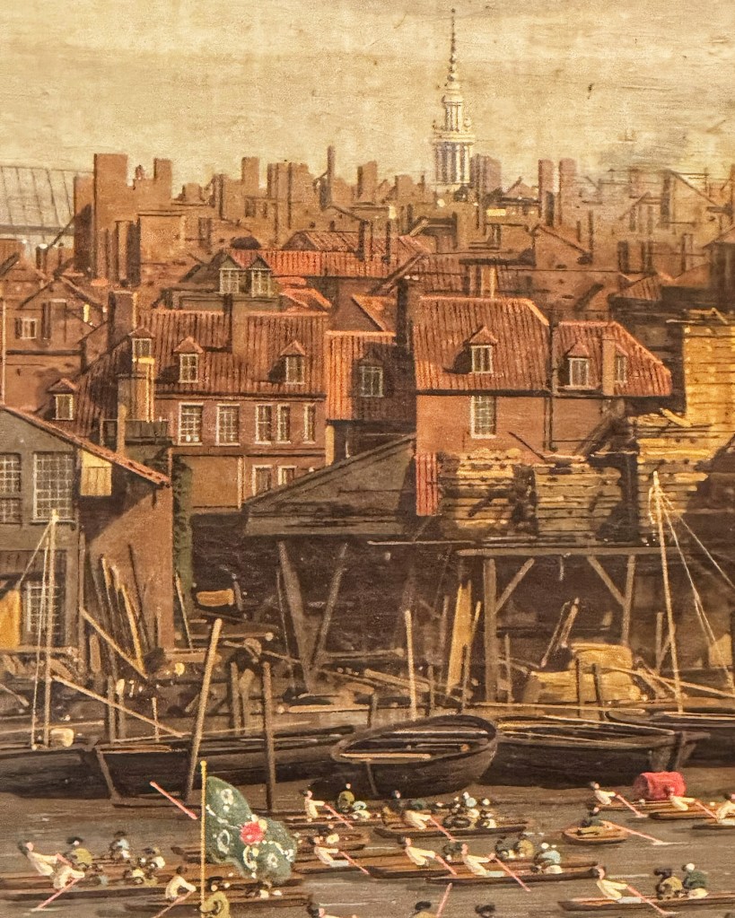 Canaletto (1697-1768), The River Thames with St Paul’s Cathedral on Lord Mayor’s Day, c. 1748, Oil on canvas, 118  x 238 cm, the Lobkowicz Palace, Prague
