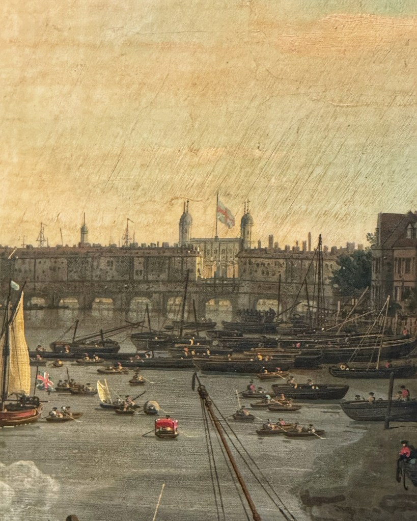 Canaletto (1697-1768), The River Thames with St Paul’s Cathedral on Lord Mayor’s Day, c. 1748, Oil on canvas, 118  x 238 cm, the Lobkowicz Palace, Prague