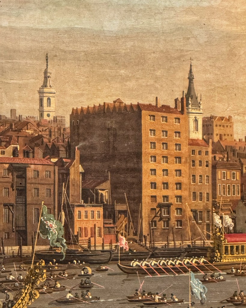 Canaletto (1697-1768), The River Thames with St Paul’s Cathedral on Lord Mayor’s Day, c. 1748, Oil on canvas, 118  x 238 cm, the Lobkowicz Palace, Prague