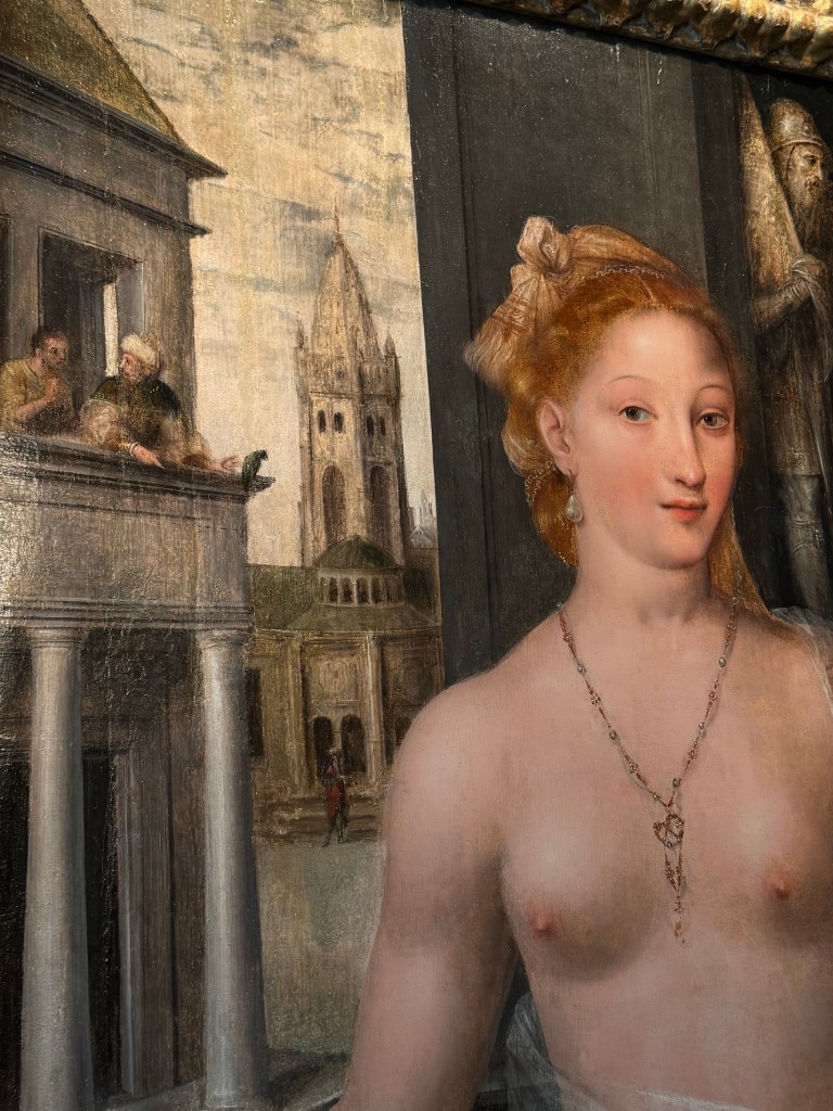 Jan Matsys (c. 1509–1575), Bathsheba Observed by King David, c. 1560s–early 1570s, Oil on panel, 110 x 76 cm, Hatfield House, Hertfordshire