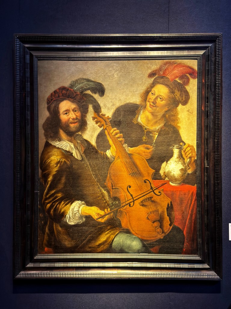 Cornelis Stangerus (1616-1667), A man playing a viola da gamba being offered a glass of wine by a young man, Oil on canvas, 122.5 x 102.2 cm, Old Masters to Modern Day Sale, 3 December , Christie’s, London