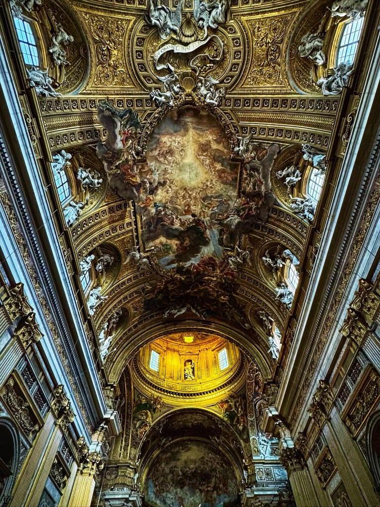 Giovanni Battista Gaulli, called Baciccio (1639–1709), Frescoes of the Nave Vault and Dome, 1672–1685, Fresco and stucco, Chiesa del Santissimo Nome di Gesù (Church of the Gesù), Rome