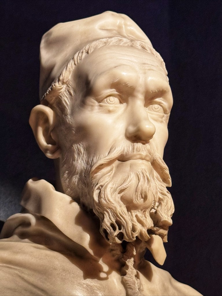 Gian Lorenzo Bernini (1598–1680), Bust of Pope Innocent X, c. 1650, Marble, Height 80 cm, Galleria Doria Pamphilj, Rome