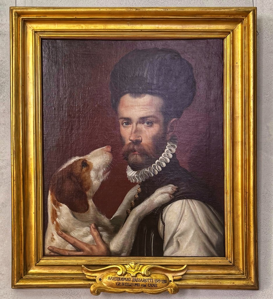Bartolomeo Passarotti (1529–1592), Portrait of a Man with a Dog, c. 1585–1587, Oil on canvas, Capitoline Pinacoteca, Rome